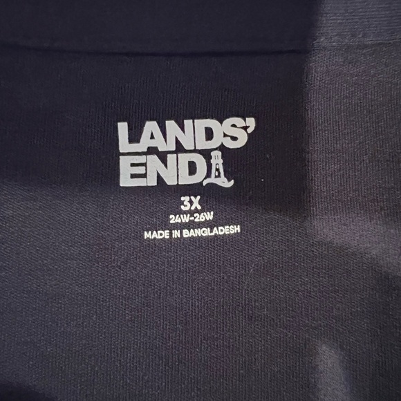 Women’s Land’s End Navy Long Sleeve V-Neck Tunic Top, size 3X, EUC, quality - Picture 10 of 10